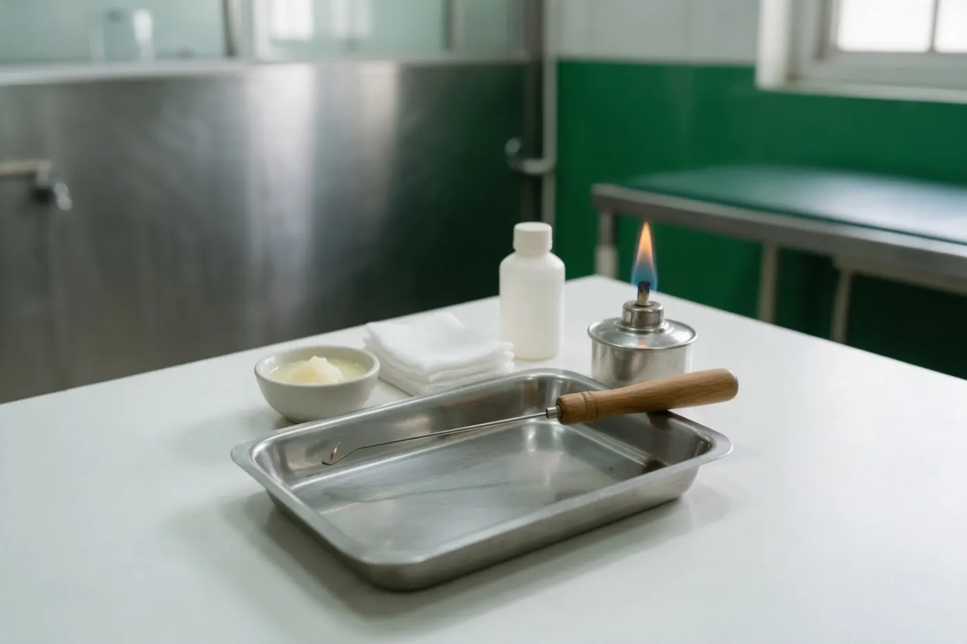 Agnikarma therapy at an Ayurvedic clinic